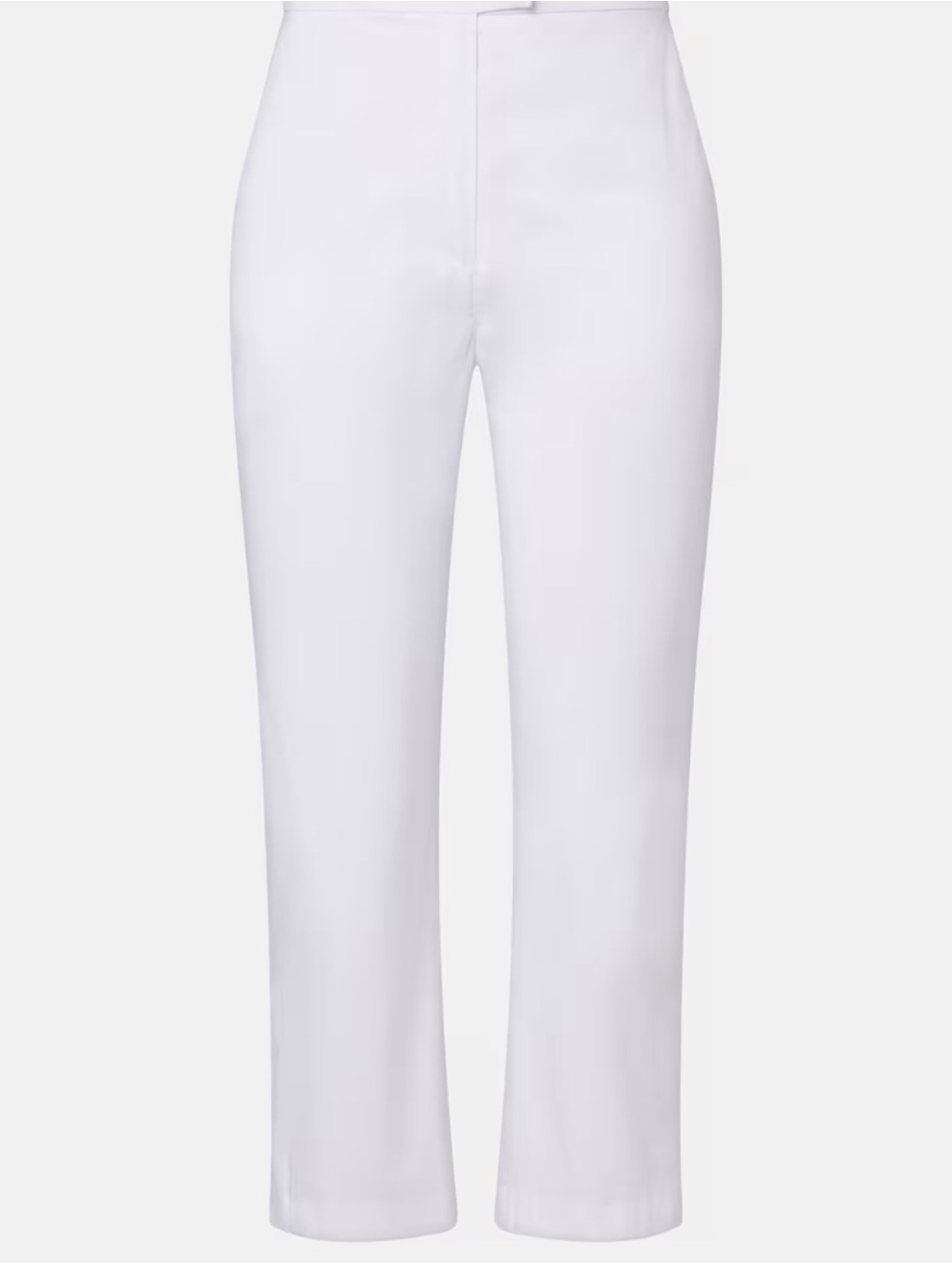 Max Mara CottonCrisp White Straight-Leg Pants